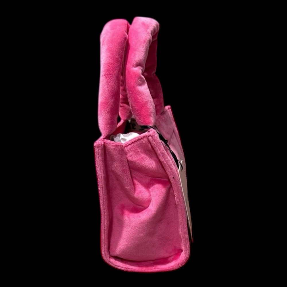 Juicy Couture Vibrant Pink Velour Mini Plush Bag - Picture 7 of 10